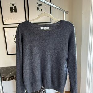 Women's Crewneck Sweater in Charcoal Gray